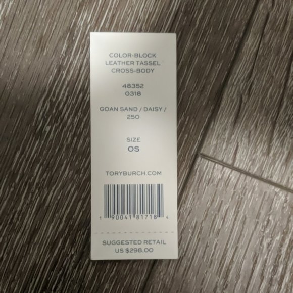 Tory Burch color block leather tassel crossbody - Picture 3 of 6